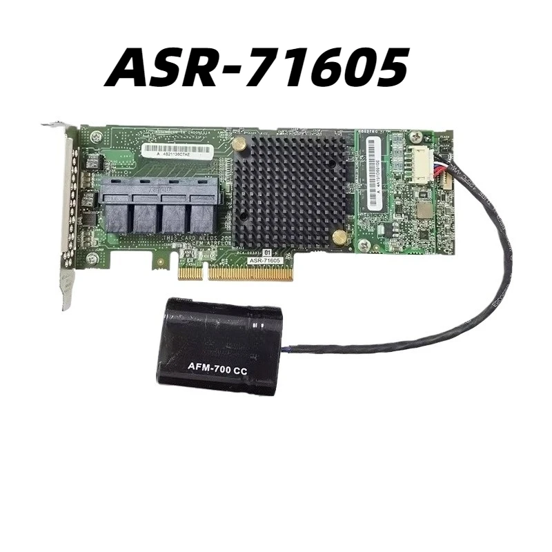 ASR-71605 1G Cache RAID Card 9361-16i 16 Ports with Flash Battery for Data Storage