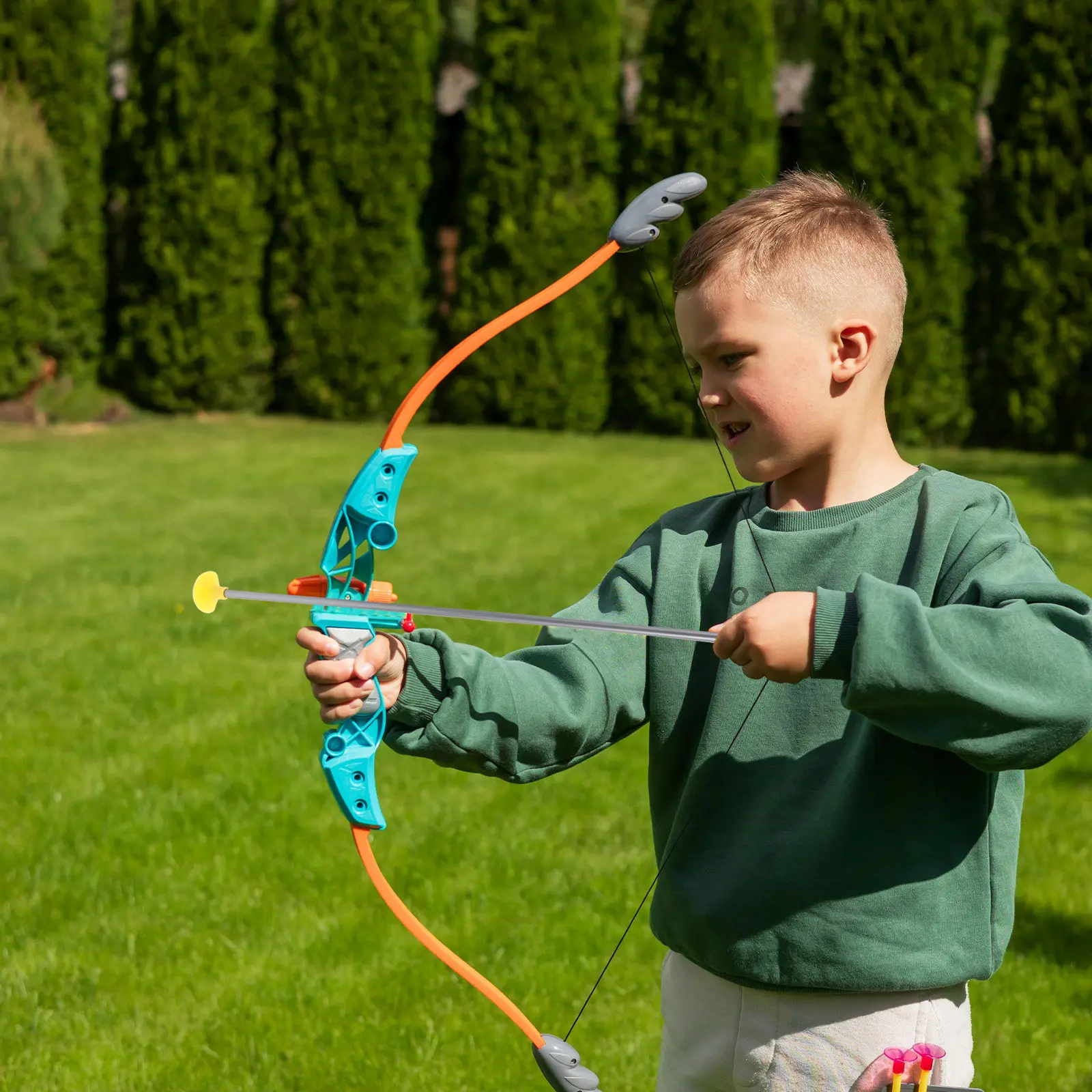 

Детский игрушечный лук с присосками и стрелами, аксессуары для имитации стрельбы из лука для детей