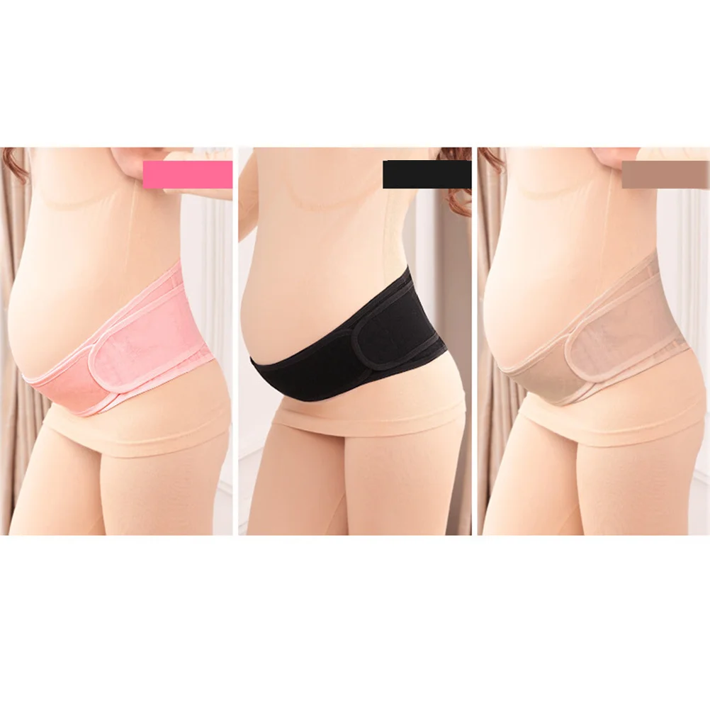 

Belly Brace Pink Soft Strong Comfortable Effects Great Support Alleviates Lower Back Pain Pregnancy Bump Belt