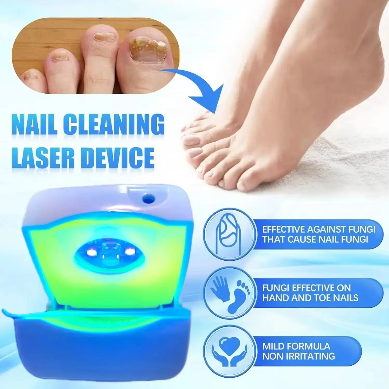 

Fungal Nail Laser Device Repair Toenail Fingernail Treatment Anti Fungus Infection Paronychia Onychomycosis Ingrown Toenail
