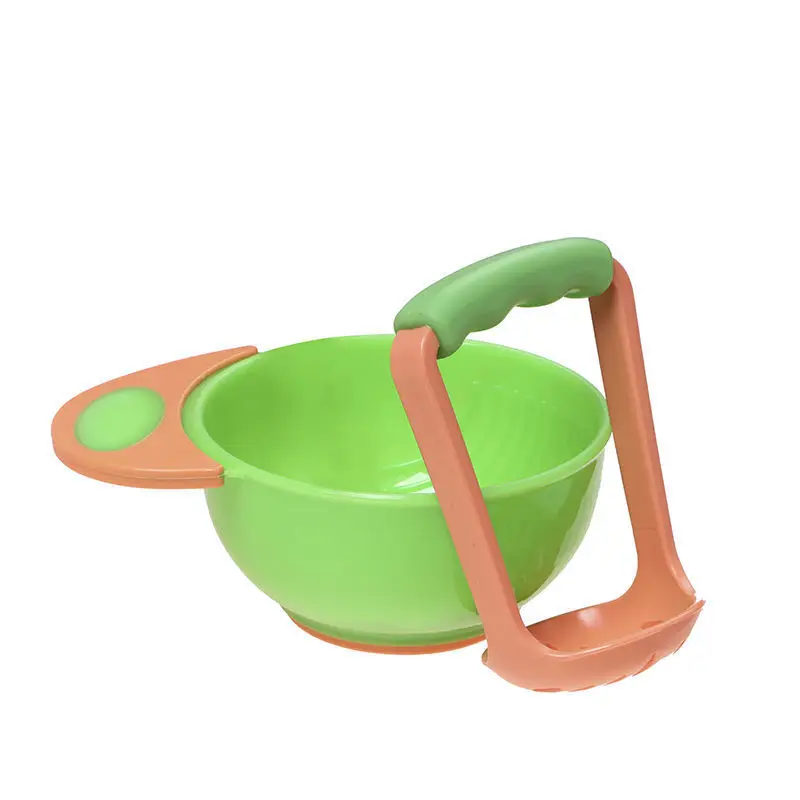 Baby Food Mills Grinding Bowl Fruit Nut Biscuit Food Mills Grinding Feeder Infant Feeding Bowl Dishes Feeder Educational Toys