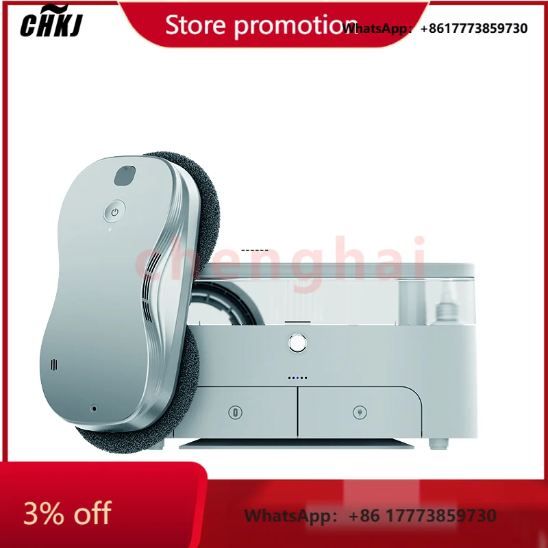 

CHKJ-2025NEWIntelligent Dual Water Jet Vacuum Cleaner Robot Factory Price Smart Window Cleaning for Outdoor Car RV Electric Glas