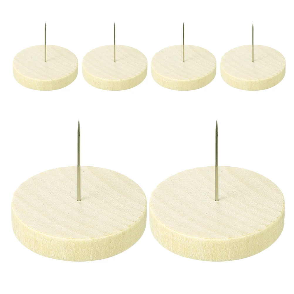 

6 Pcs Holder Iron Small Wooden Display Stand Stand Support Rack Wooden Figure Crochet Tools Rack Single Craft Sewing Project