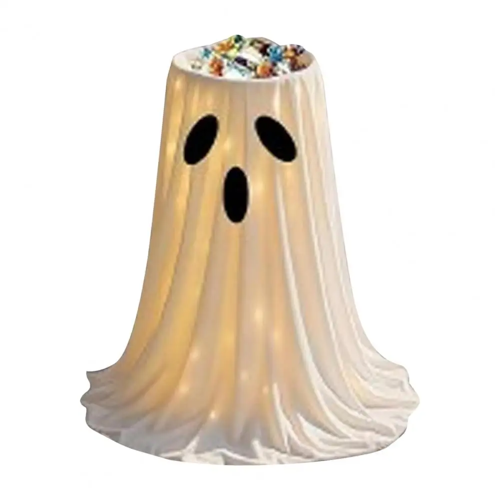 

Heavy-duty Halloween Decor Light-up Ghost Candy Bowl Stand Glowing Halloween Decoration for Front Door Porch Cute Trick or Treat