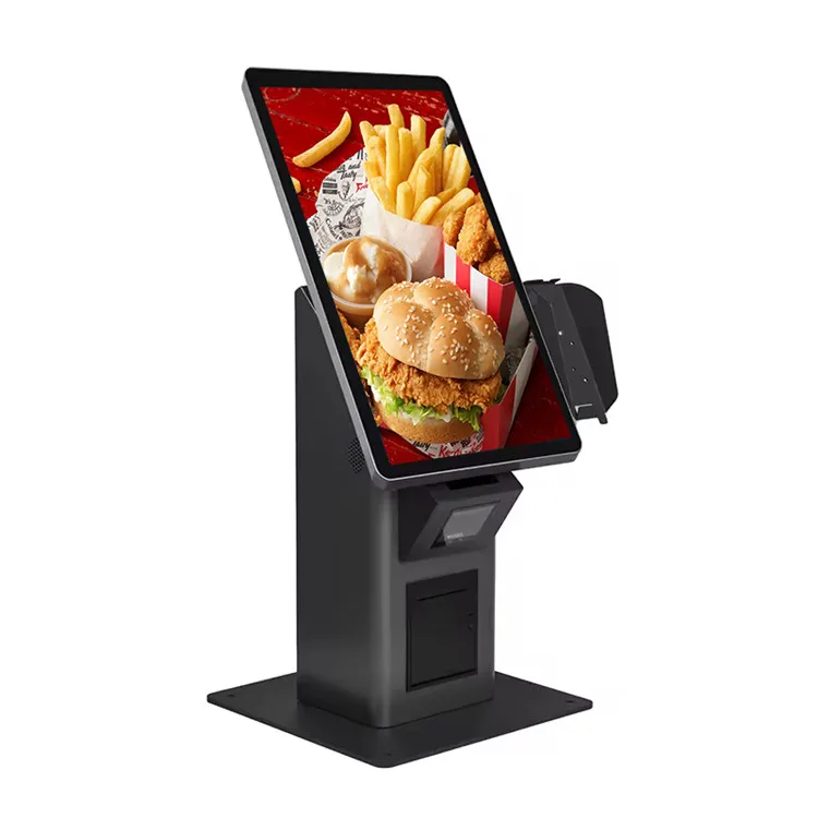 Floor Stand Self Kiosk Digital Android Window Restaurant Self Service Payment Kiosk Touch Screen Unattended Terminal Kiosk