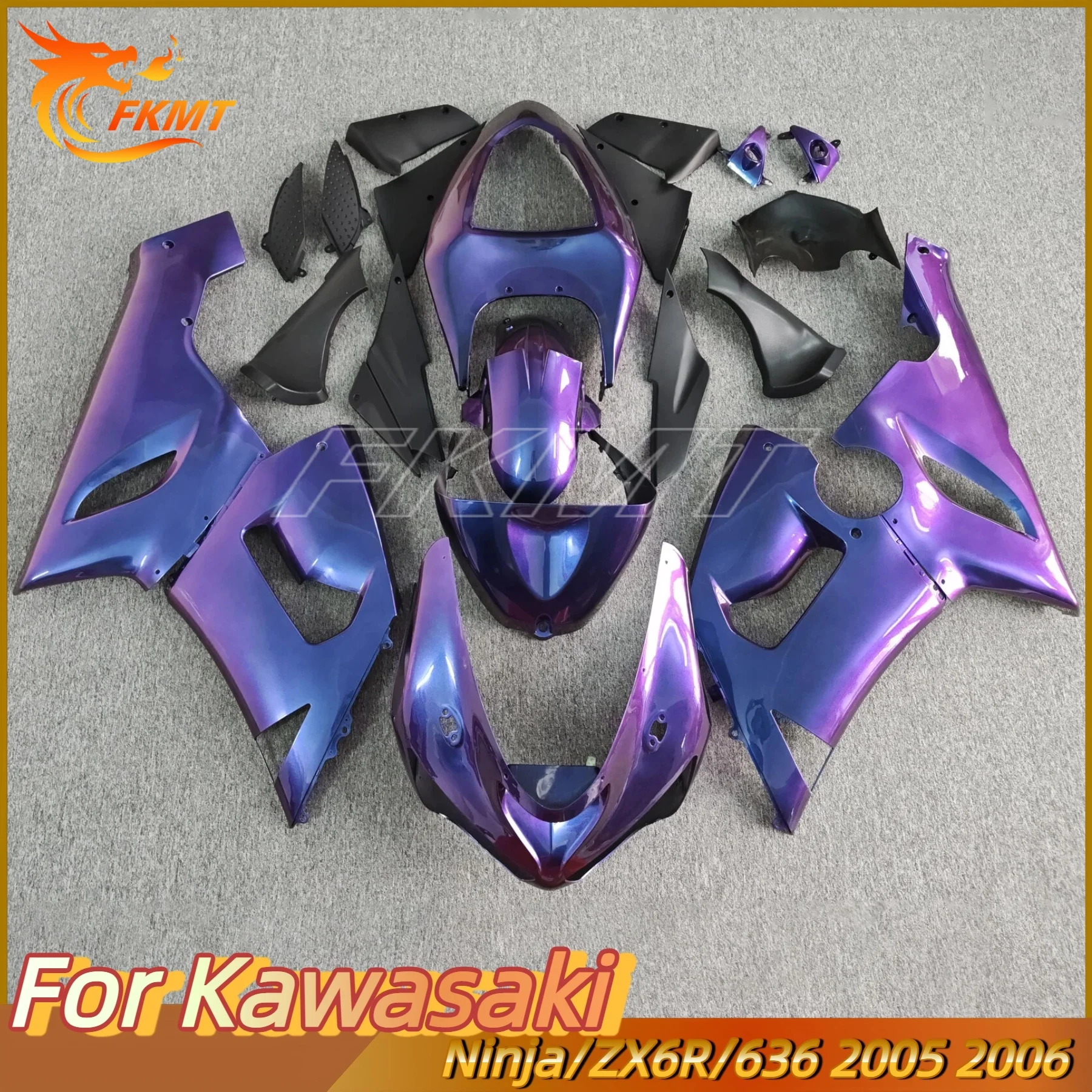

Motorcycle Fairing Kit for KAWASAKI ZX6R ZX-6R ZX-636 2005 2006 Bodywork Set High Quality ABS Injection New Green 05 06
