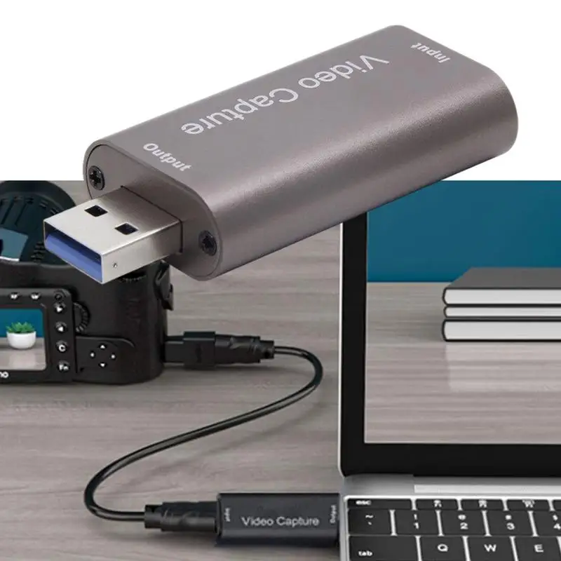 Сетевая карта для камеры, адаптер для захвата звука, высокоскоростной захват и потоковая передача без задержки времени для Hd-записи видео, обучения