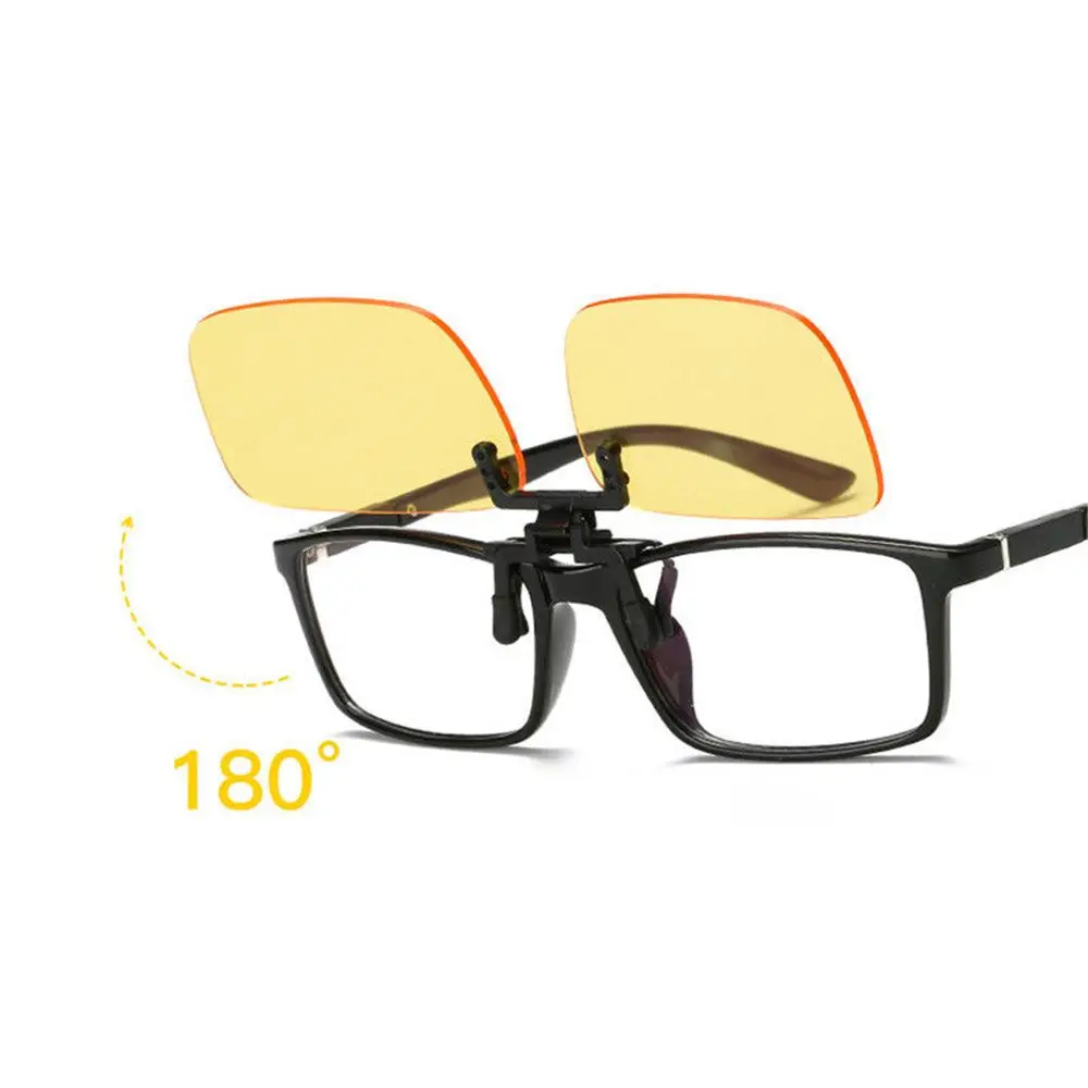 Clipe de luz azul filtro de bloqueio óculos computador escritório anti uv strain relief gafas miopía clip-on transporte rápido da gota