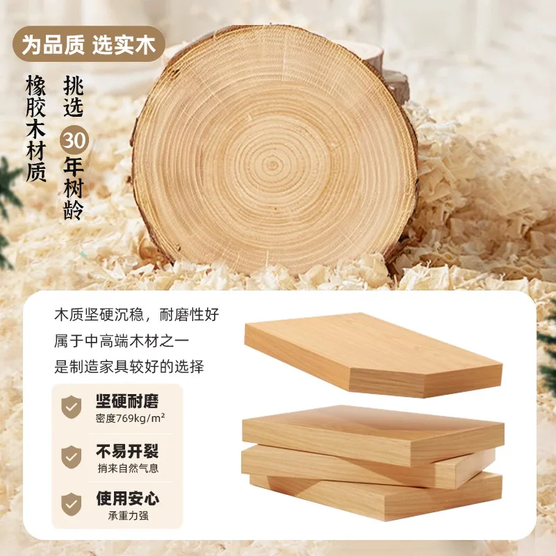 All solid wood foldable bedside table removable gap table small apartment bedroom computer table does not take up space bedside
