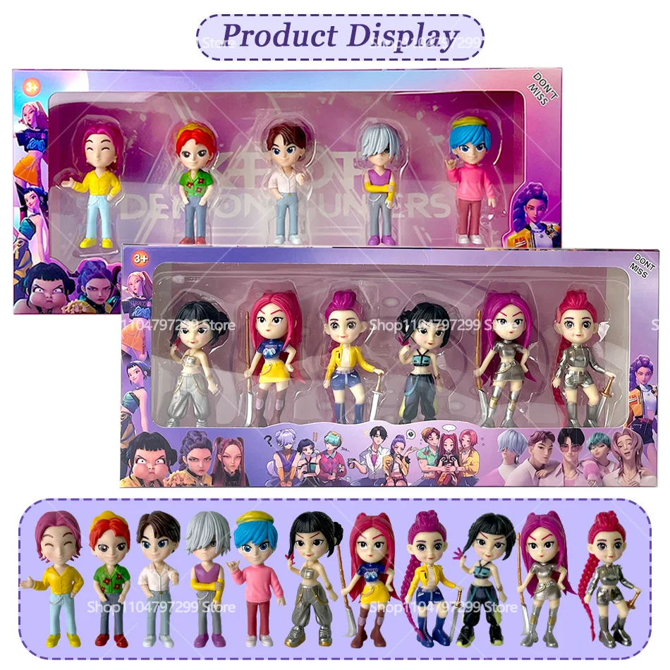 2026NEW Kpop Devil Hunter รูมิ โซอี้ มิรา อนิเมะ โพลีไวนิลคลอไรด์ ของสะสมตัวละคร ของตกแต่งโต๊ะทำงาน ของขวัญปีใหม่สำหรับเด็ก