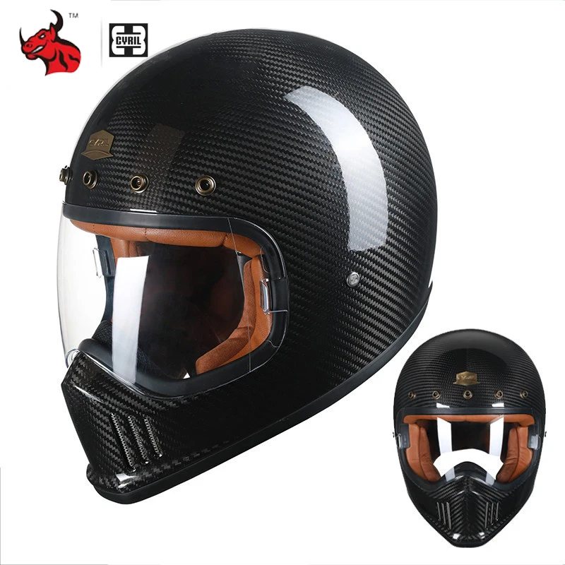 

Retro Motorcycle Helmet Washable Lining Motorcycle Accessories Full-wrap Motorcycle Helmet Containment Dashing