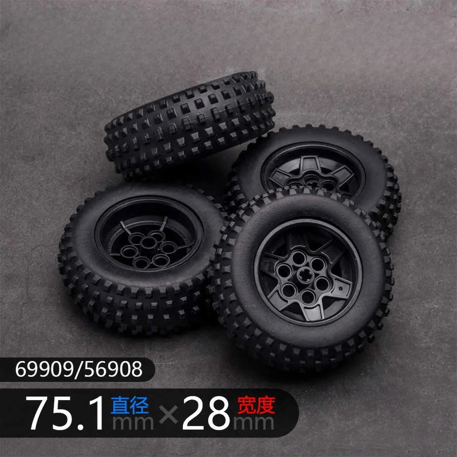 MOC 4WD Four-Wheel Drive Independent Suspension Differential Chassis with Steering Axle Building Blocks Tech Car Parts Toys