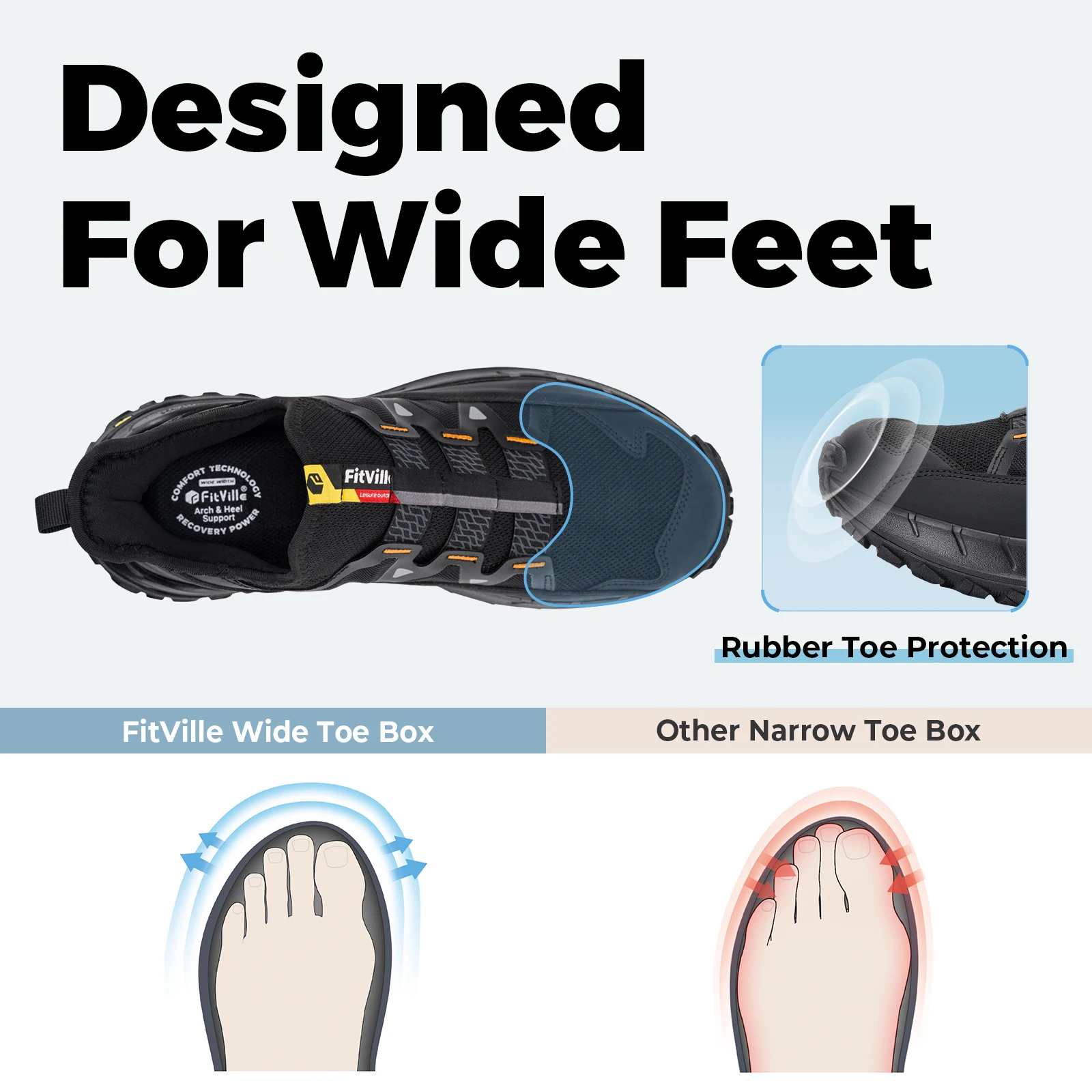 أحذية المشي للرجال من فيتفيل،  - مراجعة Men'S Shoes V5 Rnr وسعره