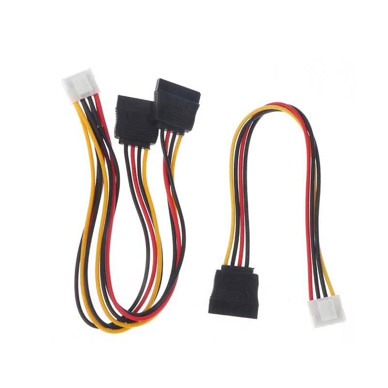 1pc 4pin para cabo de alimentação sata para hikvision dahua mini vcr câmera ip cctv disco rígido divisor de energia um para um/um para dois vh3.96