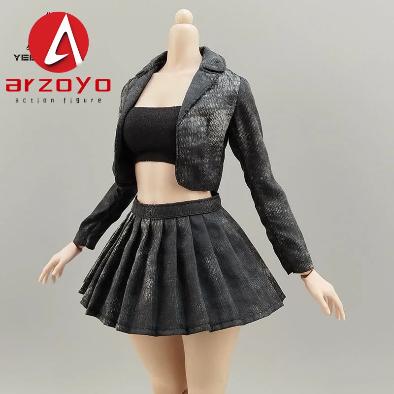 1/6 สั้นชุดกางเกงขาสั้นจีบกระโปรงยาวกางเกงเสื้อผ้ารุ่น 12 ''BJD AT202 ทหารหญิง Action Figure Body