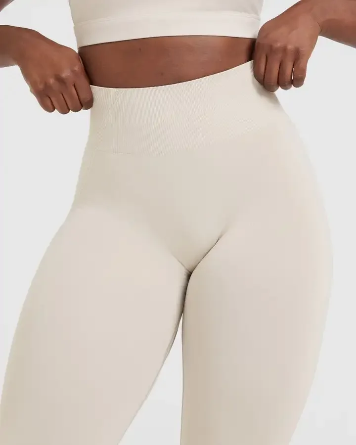 Fitness Women Sport Seamless Leggings High Waist Elastic Solid Yoga Leggings Gym Trainning Joggings Pants Female