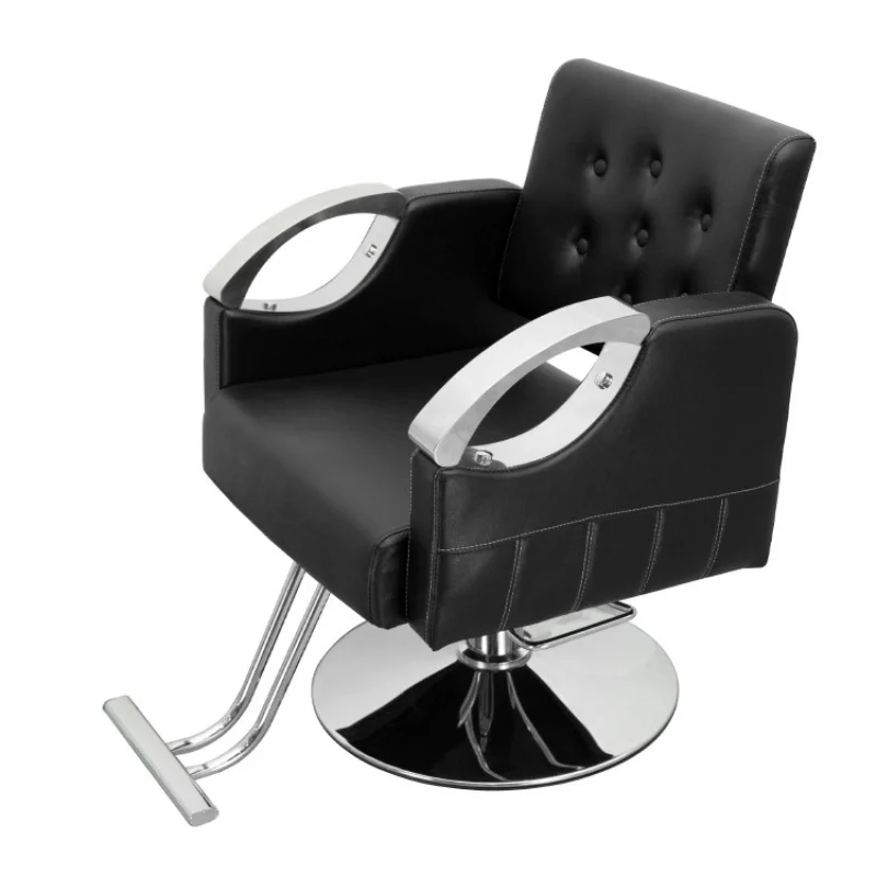Freely Adjustable Shapeable High-Rebound Foam Swivel Multifunctional Hair Cutting And Styling Chair, Salon-Specific Barber C