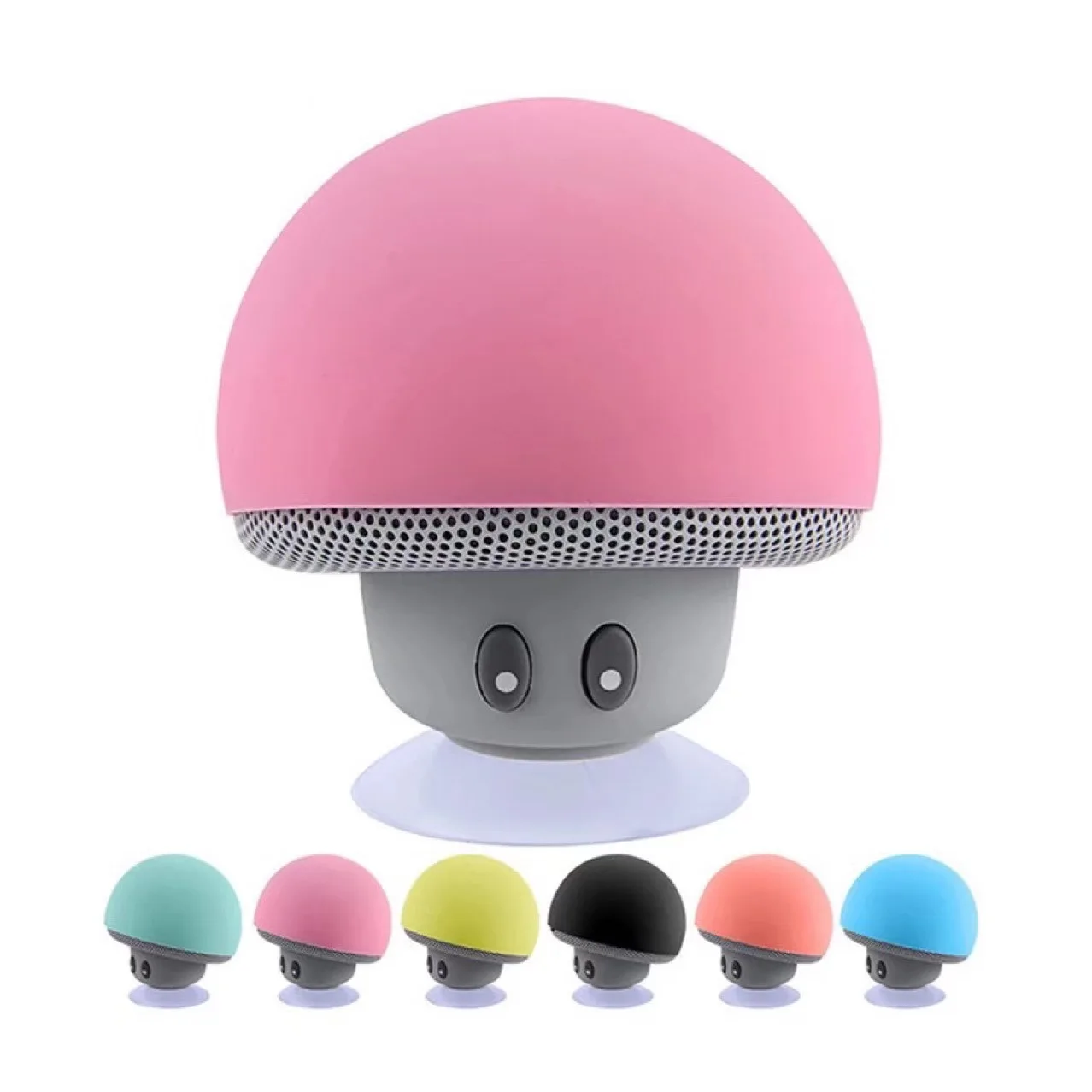 

Cute Speakers Mini Mushroom Wireless Speaker Silicone Suction Cup Mini Wireless Portable Mushroom Shape Speaker With Sucker