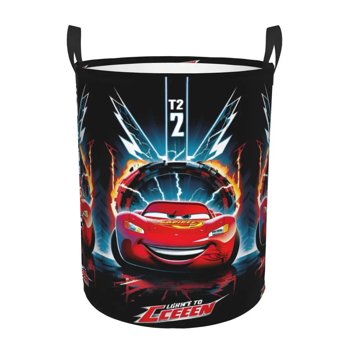 Lightning Car McQueen Kids Toys Storage Basket for PlayRoom Decor Gift Laundry Hamper Baskets