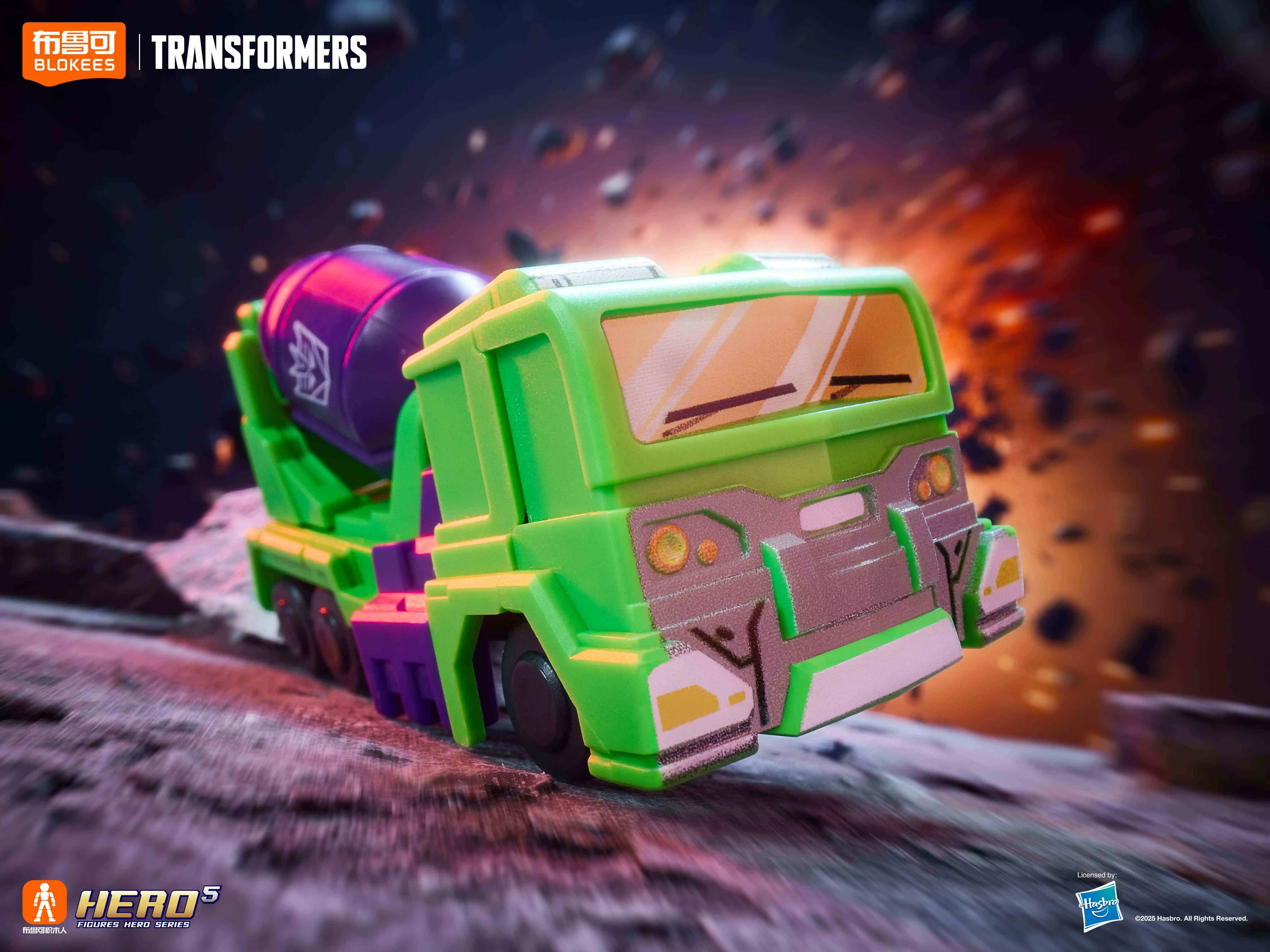 정품 Blokees Transformers Starry Edition Vol.3 Devastator OPTIMUS PRIME MEGATRON BUMBLEBEE 기갑 로봇 블라인드 박스 키즈 완구