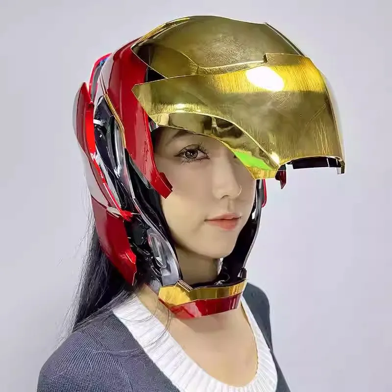 De Avengers Iron Man Mk5 Helm 1:1 Spraakbesturing Mk50 Mk5 Automatoc Cosplay Met Led Licht Elektronische Close Ironman Helm