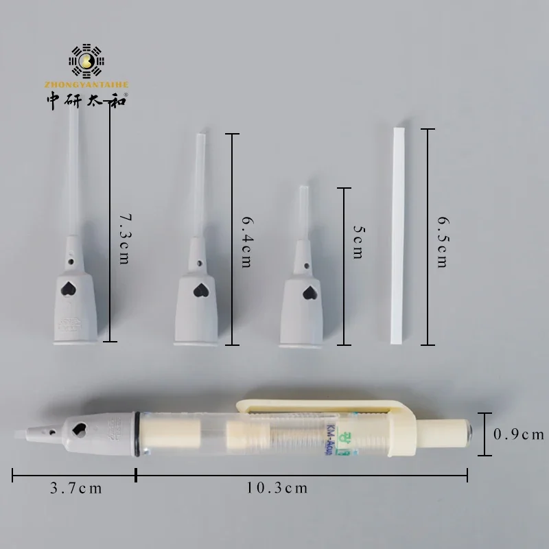 ZHONGYANTAIHEA Alat Pijat Refleksologi Wajah Pena Akupuntur Manual Baja Tahan Karat Plastik Pena Akupuntur Dapat Ditarik