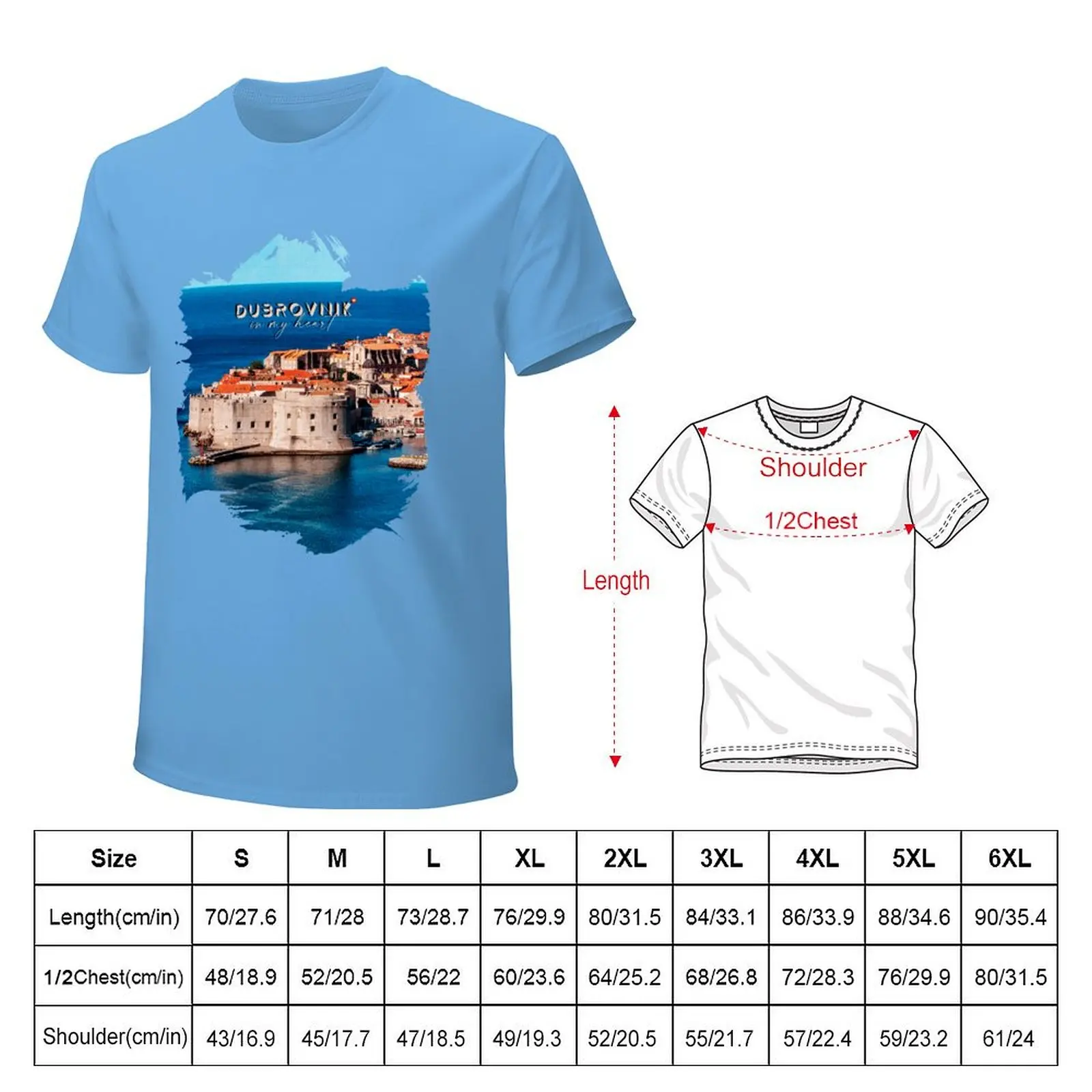 DUBROVNIK STARI GRAD T-Shirt shirts graphic tees tops boys whites Men's t shirts