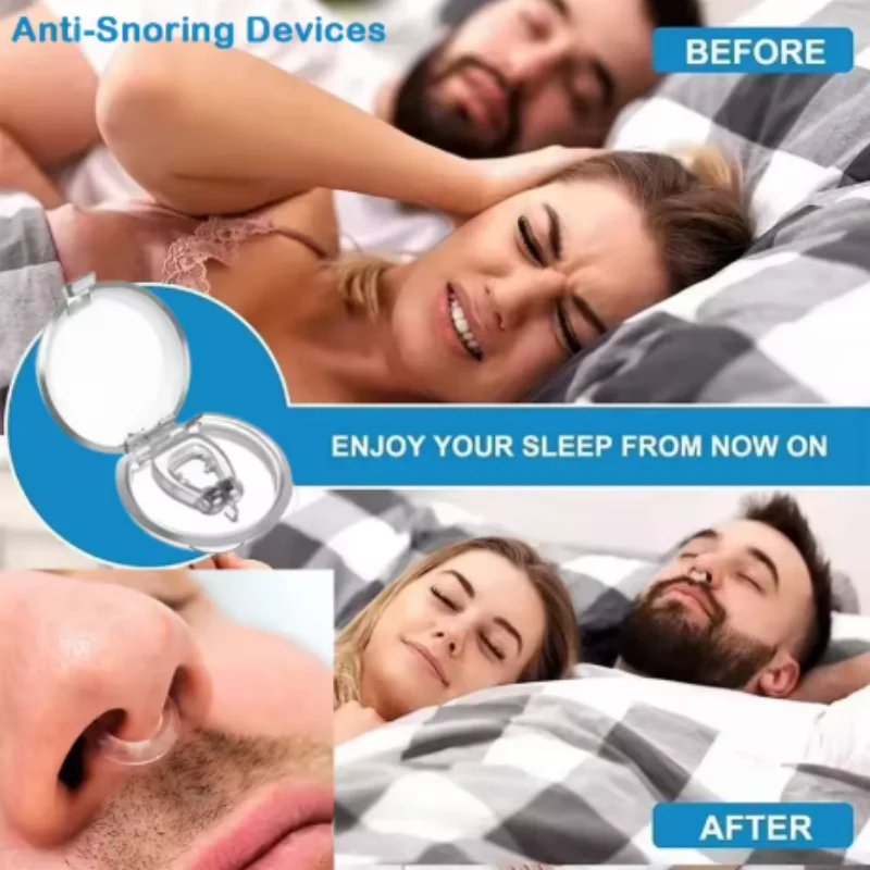 1/3/5/10pcs Anti Snoring Device Nose Clip Vent Blocker Silicone Snore Stop Ring Silent Snore Sleep Aid Night Sleeping Apnea