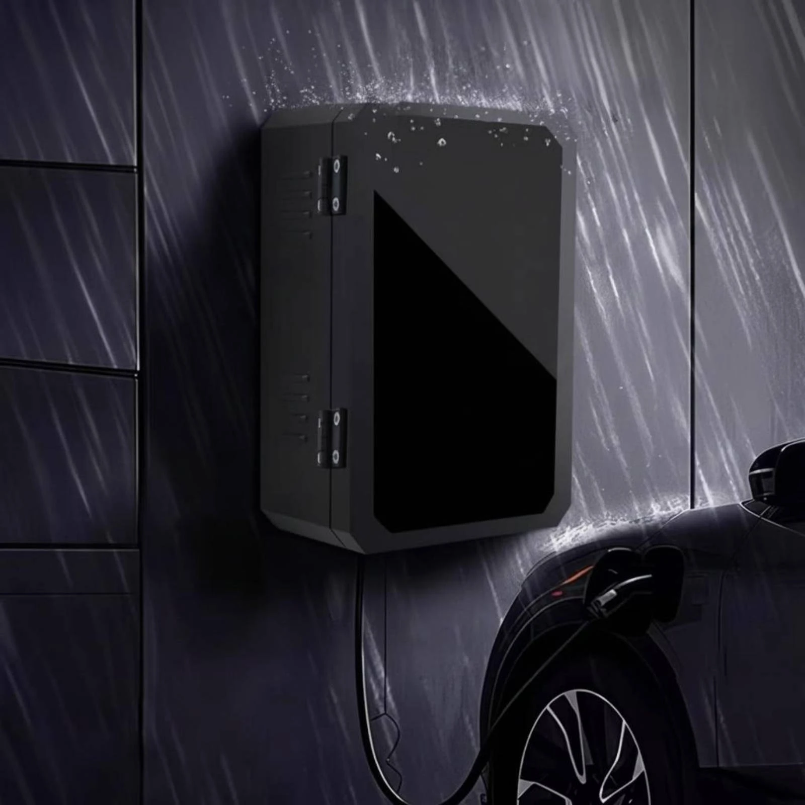 Charging Pile Protection Box IP65 Water Resistance Outdoor Charging Pile Cabinet Electric Vehicle Charger Cover Box Organized view 4