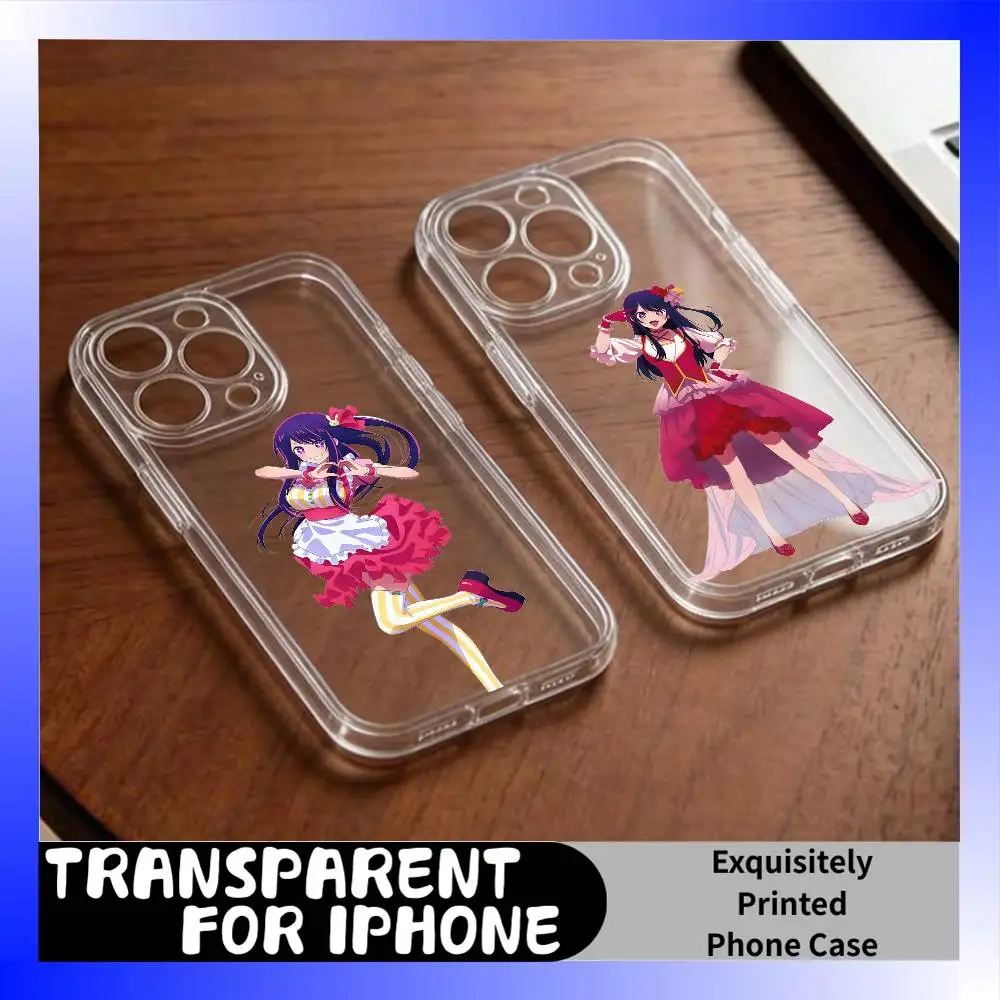 

H-Live VTuber Ai H-Hoshin Phone Case For iPhone 17 16 15 14 13 12 11 Mini Pro Max Plus Transparent Cover
