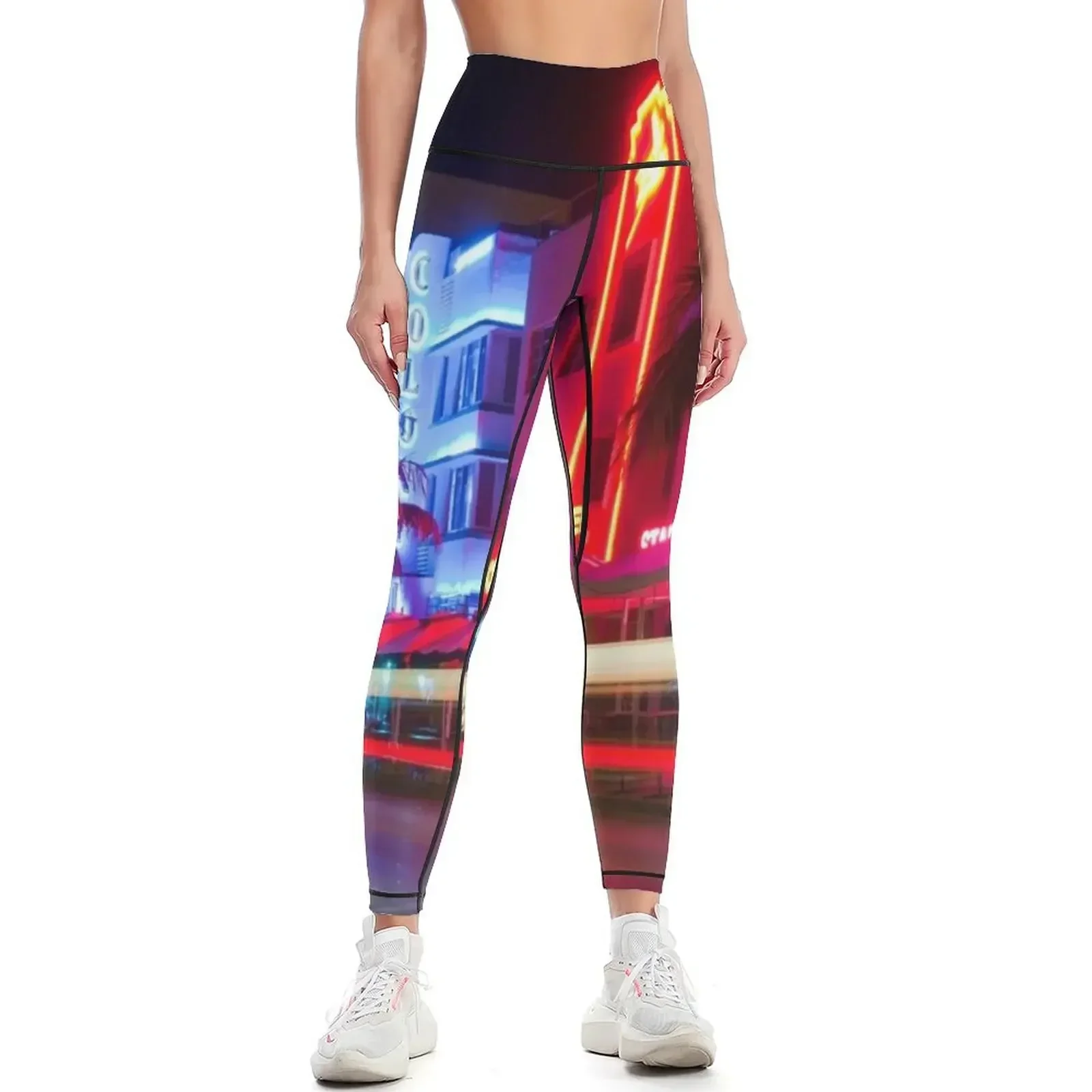 

Miami Nights Leggings sportswear for gym Women's trousers fitness set gym sport pants Womens Leggings