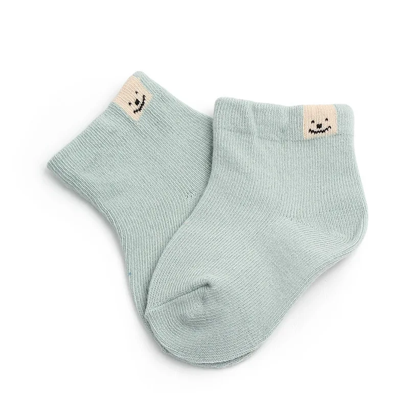 Spring and Autumn New Combed Cotton Double Needle Baby Socks Fresh Candy Color Baby Middle Socks