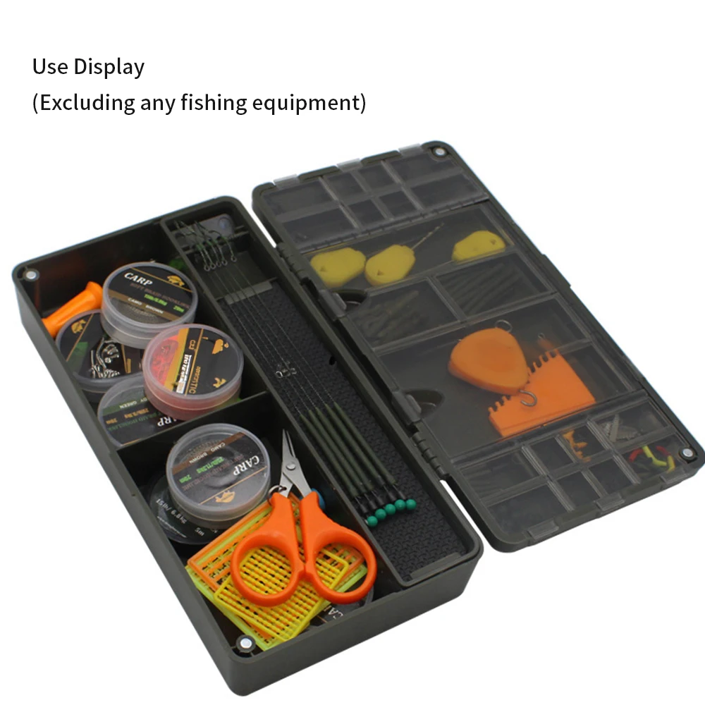 Carp Fishing Accessories Storage Box Magnet Tackle Box Line Hair Rig Board Multi Function Fishing Tool Swivels Hooks Equipment