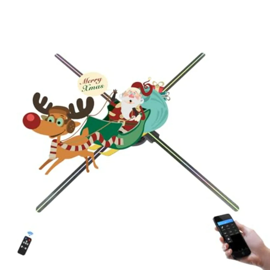 

22-дюймовый LED-голографический вентилятор с бесшовным соединением нескольких устройств и HD-дисплеем для создания больших рекламных экранов в бизнес-пространствах