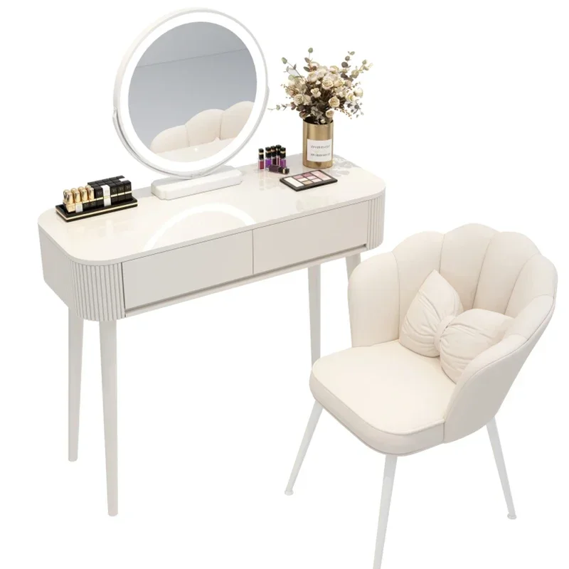 Minimal Drawers Dressing Table Modern Women Desk Mirror Dressing Table White Aesthetic Coiffeuse De Chambre Furniture Bedroom