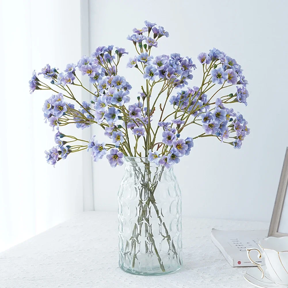 3 Forks/Bouquet Artificial Flower Silk Cornflower Fake Flowers Artificial Plant Decorative Flowers Home Decor Wedding Decor