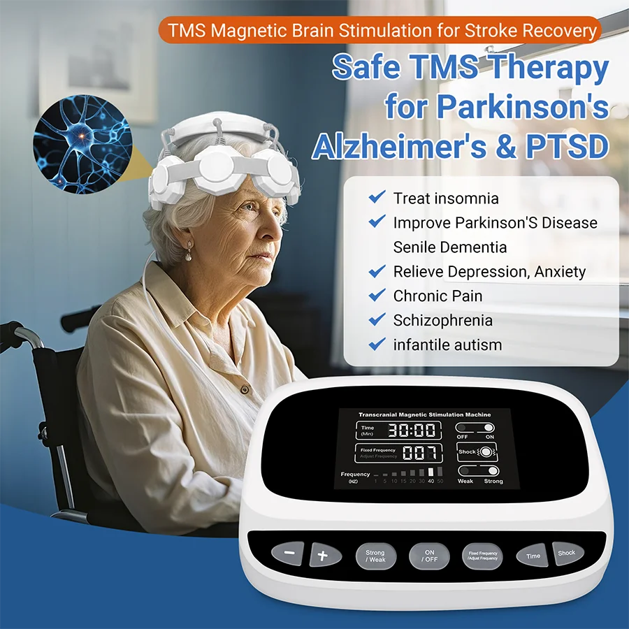 2026 RTMS Brain Therapy Machine for Parkinson Alzheimer Dementia Neurodegenerative Disorders with Adjustable Magnetic Intensity