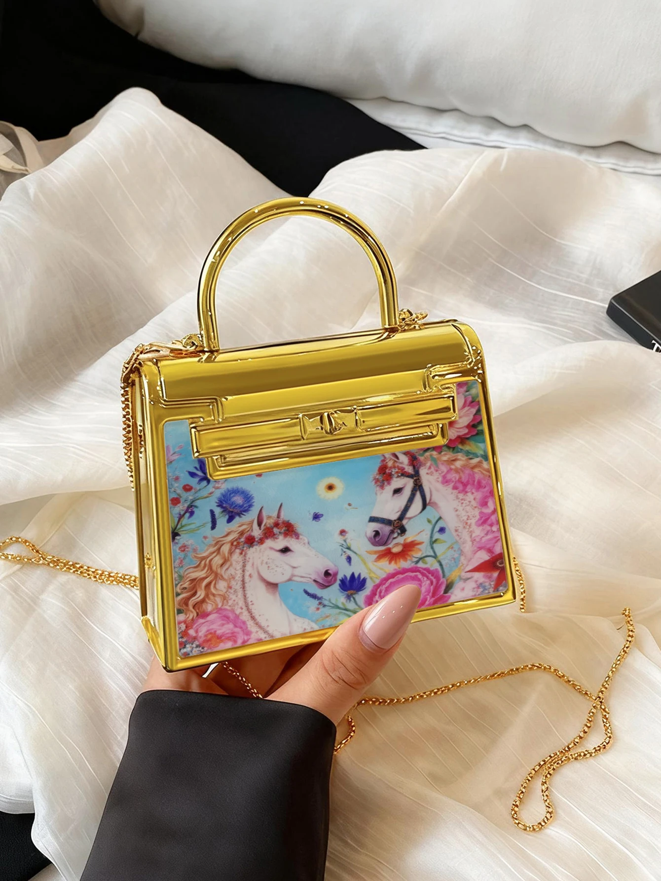 

Модные изысканные женские вечерние сумки, роскошный дизайн, акриловая коробка, клатч, мини-вечеринка, небольшой кошелек, для выпускного вечера, банкета ужина