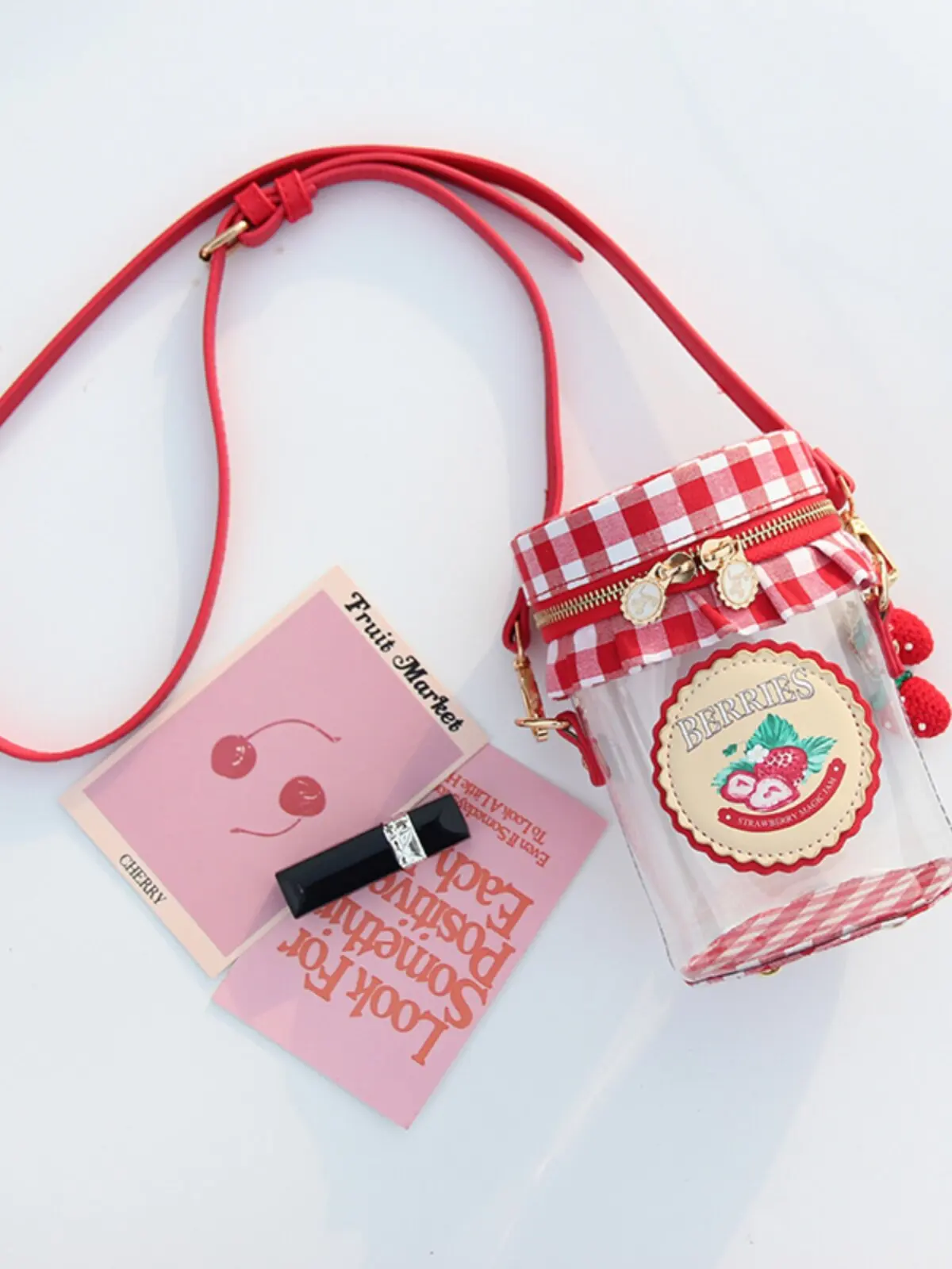 Jelly Transparent Lolita Bags for Women Niche Design Girl Crossbody Bag Cute Instagram Girl Heart Mobile Phone Bag 2026 New