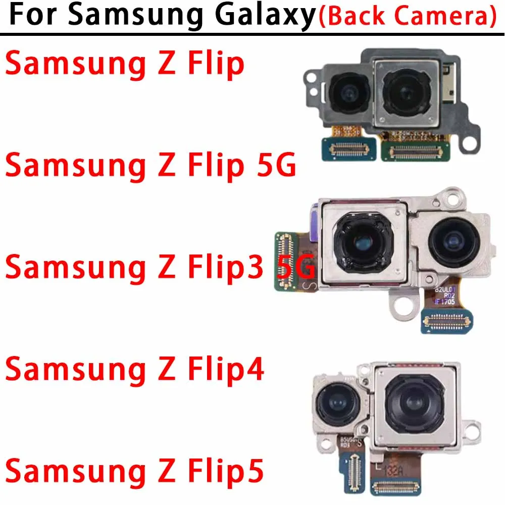 Rear Back Camera For Samsung Galaxy Z Flip 5G Flip3 Flip4 Flip5 Camera Module Backside View Replacement Spare Parts