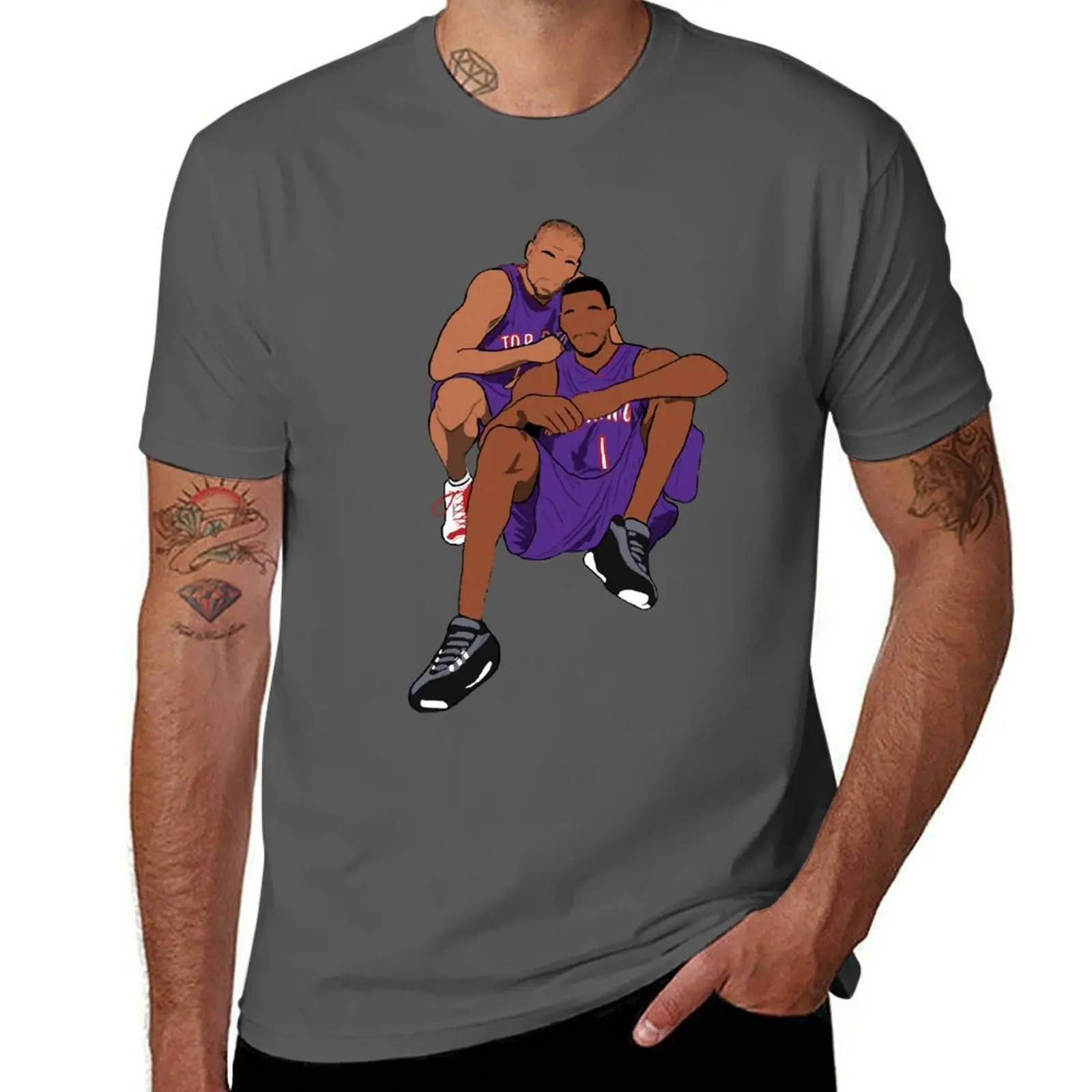

Vince Carter Tracy Mcgrady Ballers T-Shirt man t shirts for men casual t shirts for man slim fit T-Shirt