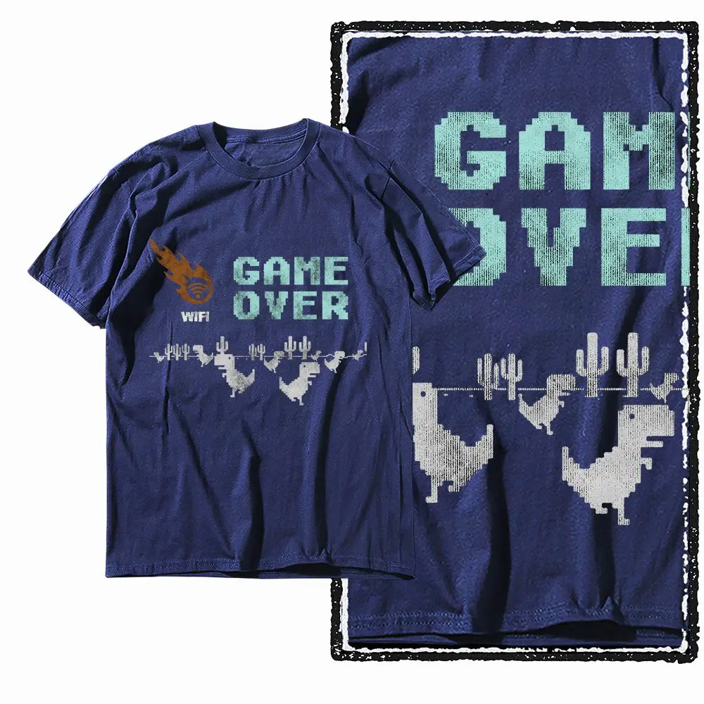 G79 NAVY Cotton Streetwear Dino dinosaur Graphic Men T-shirt |  Big Size Cool Vintage O-neck men's Tee Tshirt
