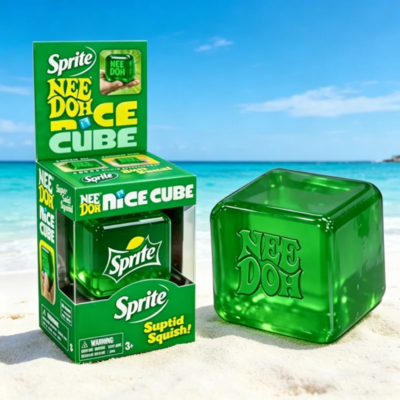 Trending Nee Doh Cube Squish Toy, Soft Sprite Squeeze Stress Relief Fidget Toy, Sensory NeeDoh for Kids & s