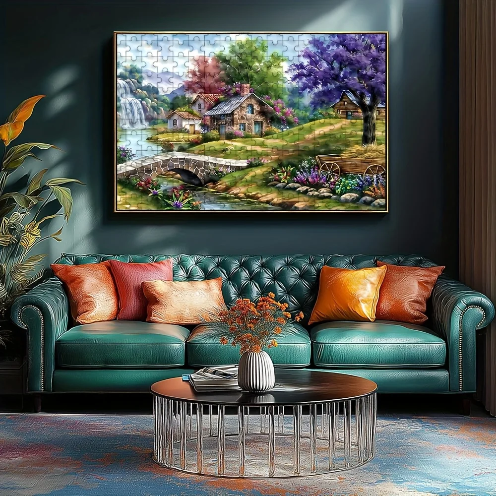 Puzzle dla dorosłych 500/1000 elementów, wysokiej jakości relaksująca gra rodzinna, idealna na urodziny, Boże Narodzenie, Halloween i jako prezent, najlepszy Choi