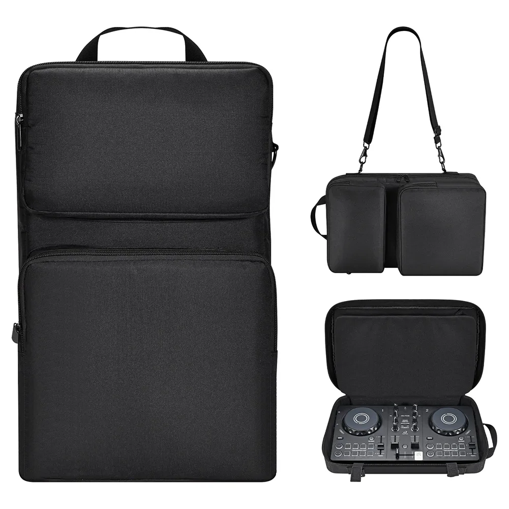 DJ Controller Case Protective Portable Storage Bag with Adjustable Shoulder Strap DJ Travel Carrying Bag for AlphaTheta DDJ-FLX2