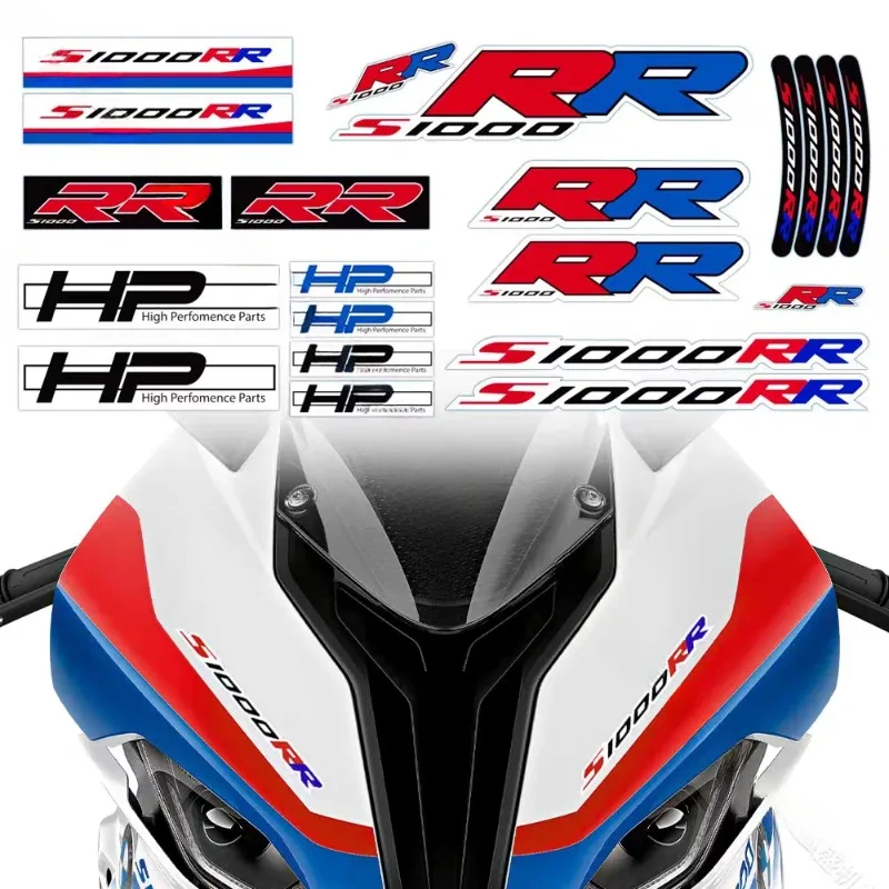 

For BMW Motorcycle Reflective Stickers S1000RR/S1000R/HP4 R1250 GS Fuel Tank Protector Wheel Hub Body Decals Moto Accessories