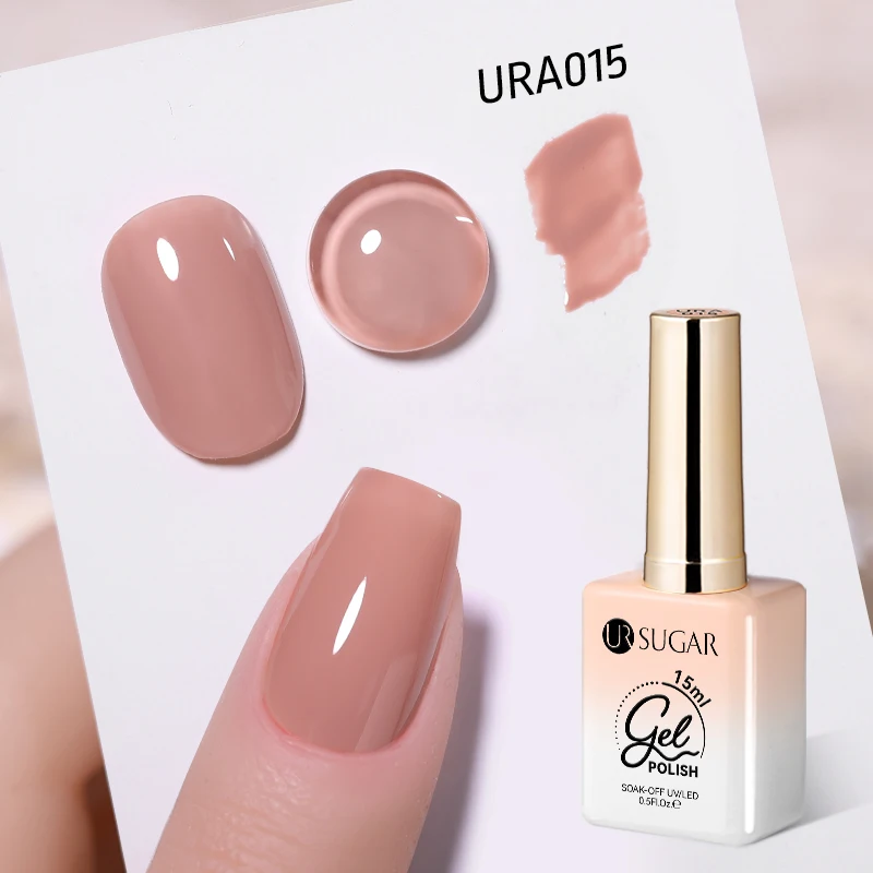 UR SUGAR 15 ml Champagner Gold Splitter Reflektierende Glitter Gel Nagellack Lack Semi Permanent Soak Off UV Gel Für Maniküre kunst