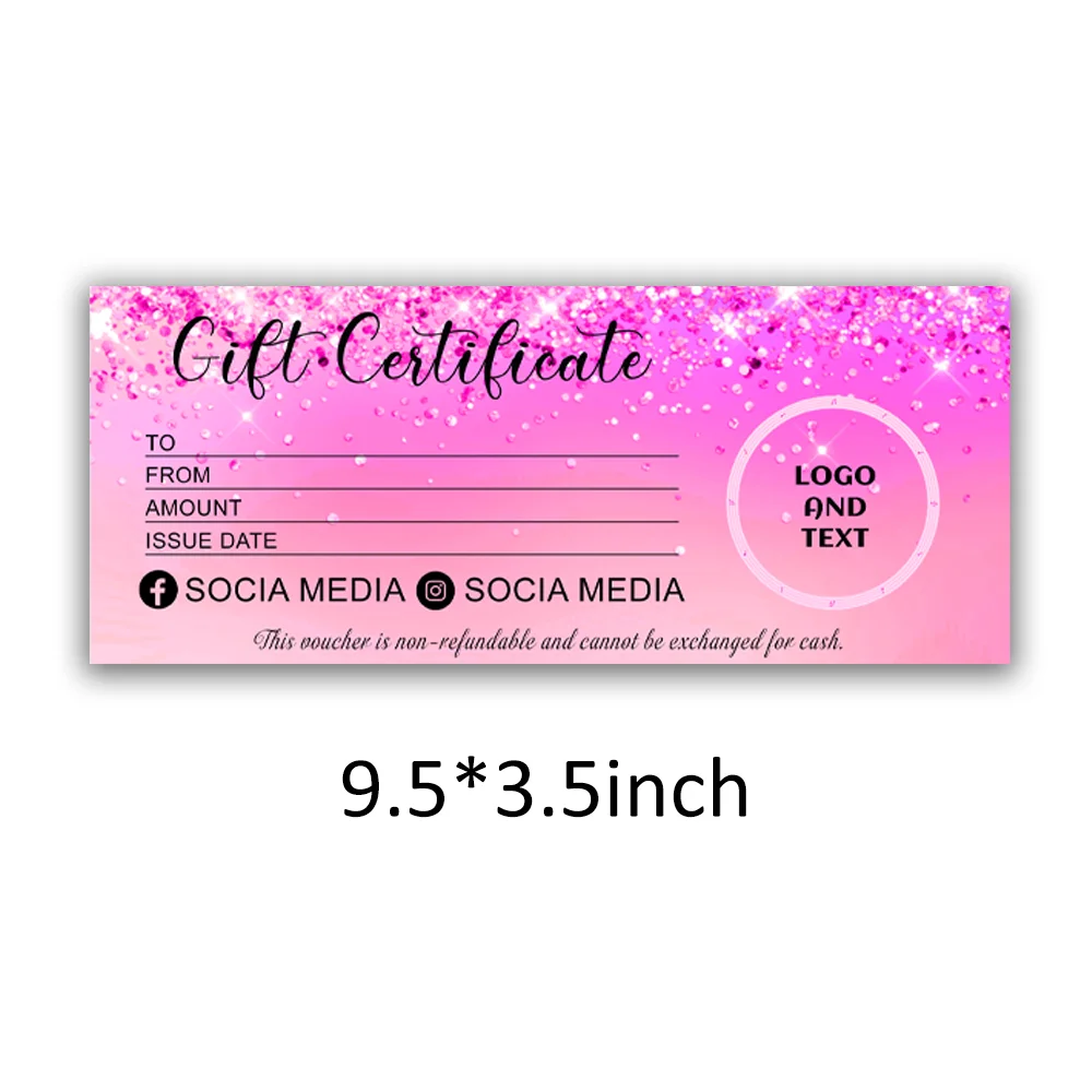 

Personalized Glitter Gift Cards, Personalized Gift Cards, Custom Gift Certificates, Add Your Logo
