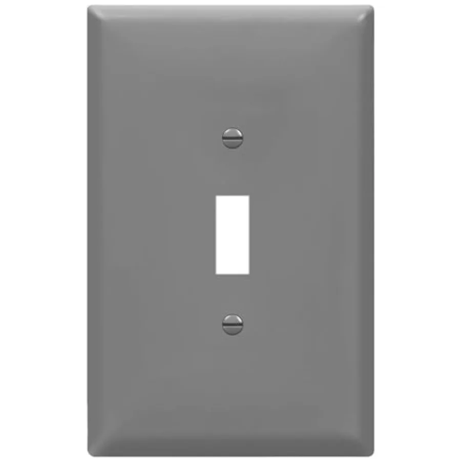 

Toggle Light Switch Wall Plate, Gloss Finish, Jumbo Switch Cover, Oversized 1-Gang 5.5" x 3.5", Unbreakable Polycarbonate Therm