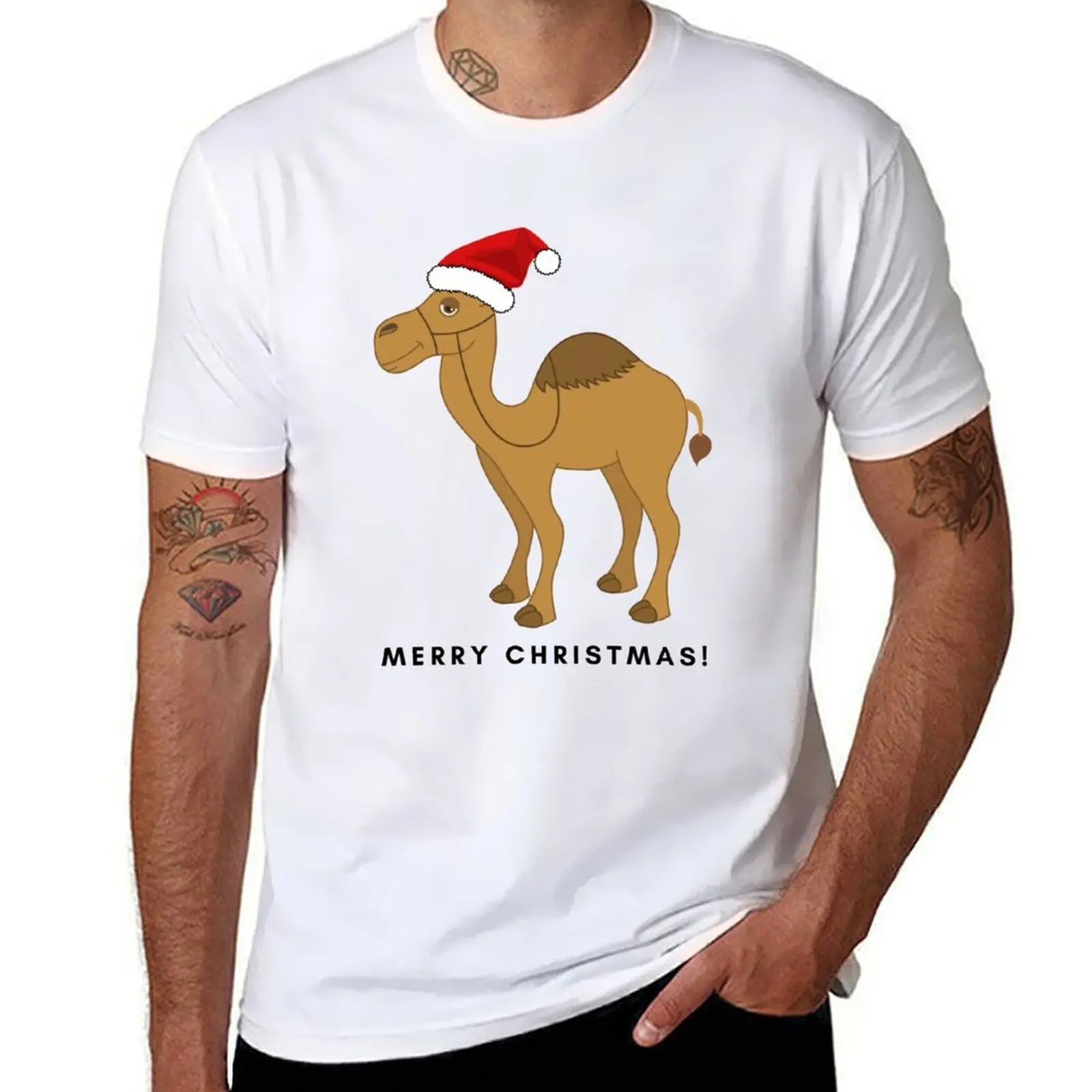 

man shirt cotton t cotton tshirt Christmas quality man t shirt high camel T-Shirt anime